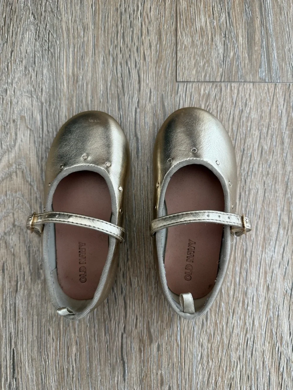 OLD NAVY /  Metallic Gold Girls' Mary Jane Flats
